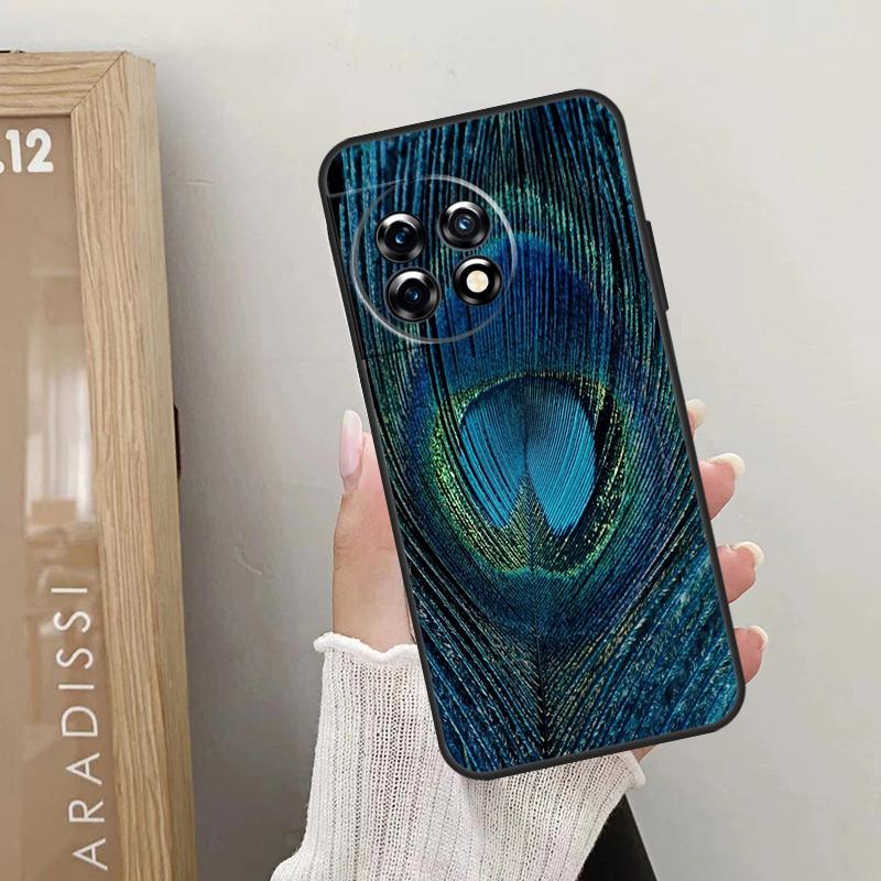 Bird Peacock Feather Case For OnePlus Nord 5 CE 4 3 2 Lite N20 N30 OnePlus 15 13 12 R 10T 13T 10R 8T 9 10 11 Cover