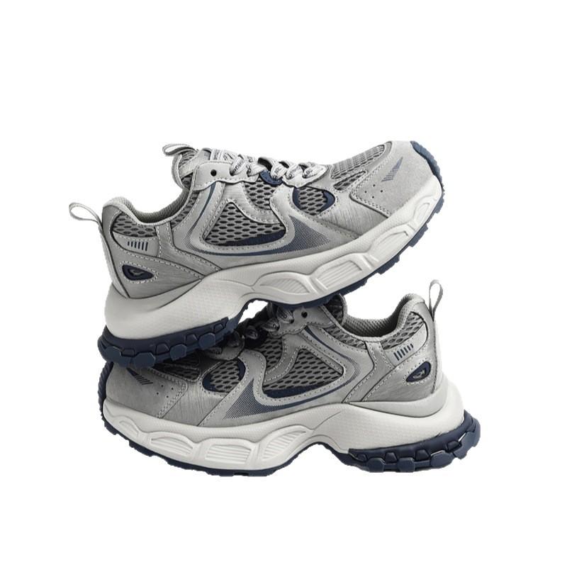 Cowhide version~ thick-soled heightening dad shoes for women 2025 autumn new retro color matching breathable versatile casual shoes
