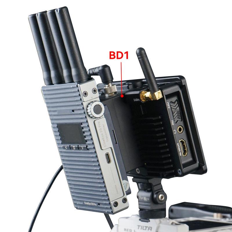 Aike BD1 Dual-Sided Dummy Battery NPF System with Switchable Monitor Power Supply and Mount
