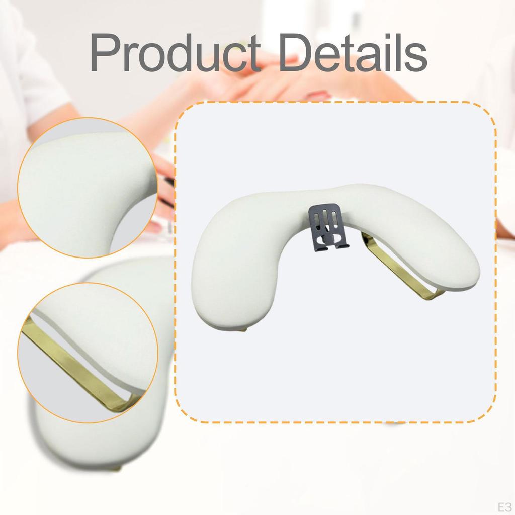 Nail Rest in Soft PU Leather with Mobile Phone Holder And Sturdy Structure.