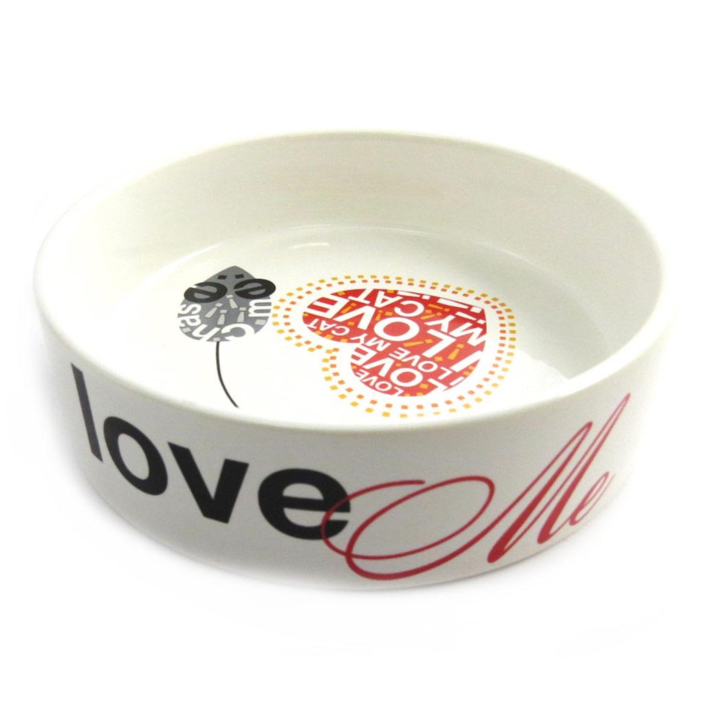 Dominique Vari [M9875] - Gamelle céramique 'Wild about Words' Cat - 12. 5x4 cm