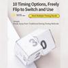 Portable Rechargeable Gravities Sensors Flipping Electronic Timer Cubes with 10 Presets For Home Kitchens And Outdoor Picnics