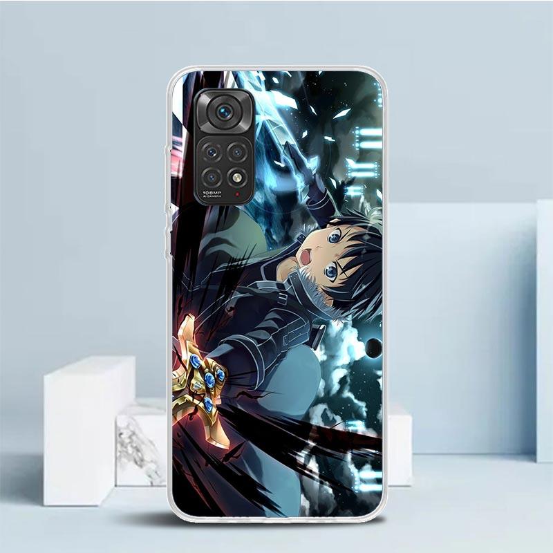 Sword Art Online Anime Phone Case For Xiaomi Redmi Note 15 14 14S 13 12S 12 Pro Plus 11S 11 11T 11E 10S 10 + Soft TPU Back Cover