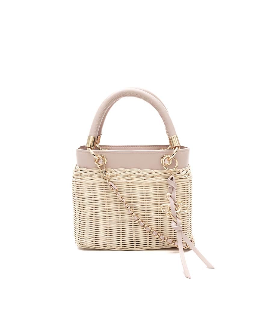 

Rattan Square Handbag for Women FB35222 Pink [Randa] 2-Way розовый