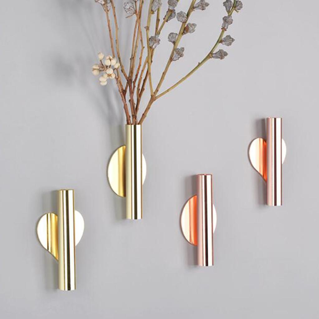 Vază de flori tub montată pe perete pentru casă, ghiveci, decorațiuni