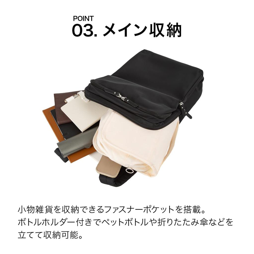 Ace Backpack, A4 Size, 13.3-inch PC Setup Function, WRT-505, 20251, Black