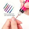 30Pcs Nail Drill Bits Ceramic Diamond Cuticle Efile Carbide Remover for Home Salon Acrylic Gel Nail Manicure Pedicure Tools