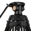 Q880 Aluminum Alloy DSLR Camera Tripod with Hydraulic Pan-Tilt Head for Photography and Videography