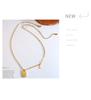 European & American Style Five-Pointed Star Pendant Hoodie Necklace – Women's Titanium Steel Clavicle Chain