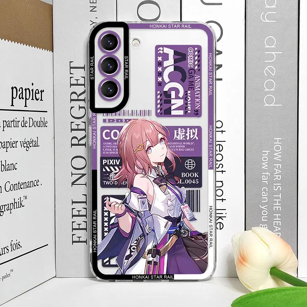 

Honkai Star Rail Clara Bailu Phone Case for Samsung Galaxy S22 S21 S23 S24 S25 Ultra Plus FE Shockproof Soft Covers Clear Fundas For Samsung S23