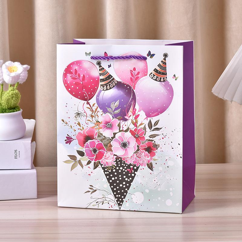 12pcs Party Favor Gift Bags Paper Tote Bags Birthday Gift Packaging Shopping Bags for Small Gifts