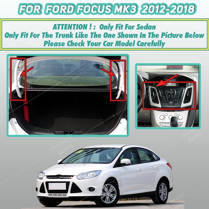 Car trunk mat for Changan-Ford Focus MK3 Hatchback/Sedan 2012-2015 2016 2017 2018 cargo liner carpet interior accessories cover