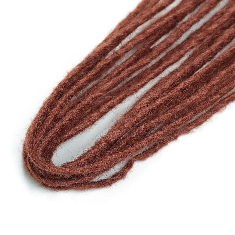 Synthetic 24 Inch Dreadlocks Extensions Dreads Locs Crochet Hair for Women 20 Strands Handmade Soft Locs Braids Double Ended