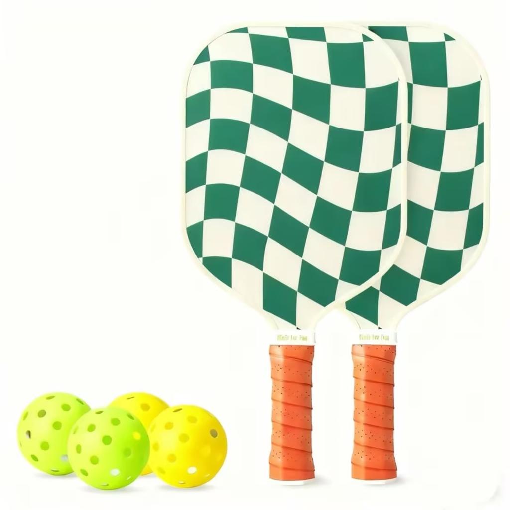 2026 Pickleball Paddles Set 2/4 USAPA Approved Graphite Fiberglass Racket 2 Paddles 4 Balls 1 Portable Carry Bag Adult 227g