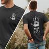 Paid In Full Christian Tee: White Handprint Jesus Cross Graphic