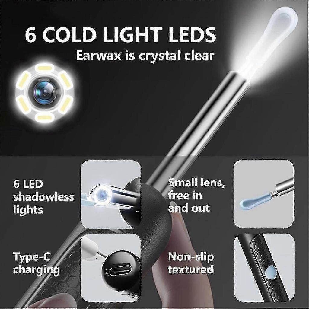 2025 Latest Model Wax Removal Tool for Ear: Ear Canal Cleaner with 1080P