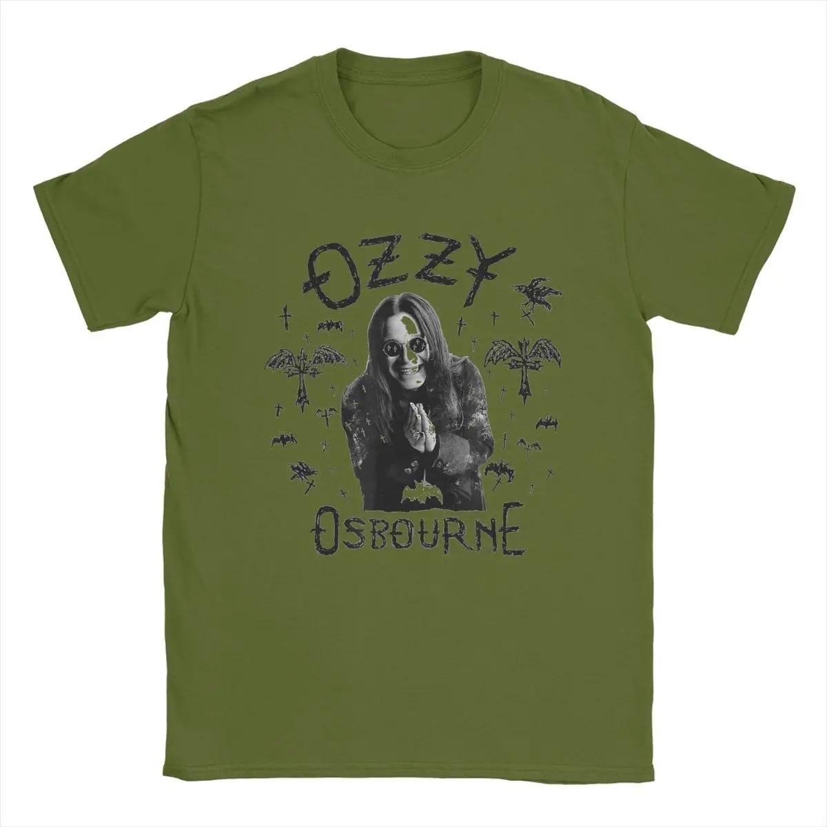 

Мужские футболки Ozzy Osbourne Cross Flying Novelty Pure Cotton Tee Shirt Short Sleeve T Shirt Round Gate Clothing 4XL 5XL 6XL M армия зеленый