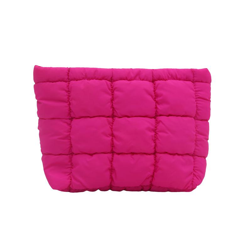 Koreanischer Ins-High-Value-Unifarben-Quadrat-Clutch-Tasche einfache große Kapazität Kosmetiktasche Temperament modische kleine quadratische Tasche Damen