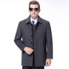 2024 Men's Mid-Length Wool Cashmere Coat - Winter Plus Size Business Style