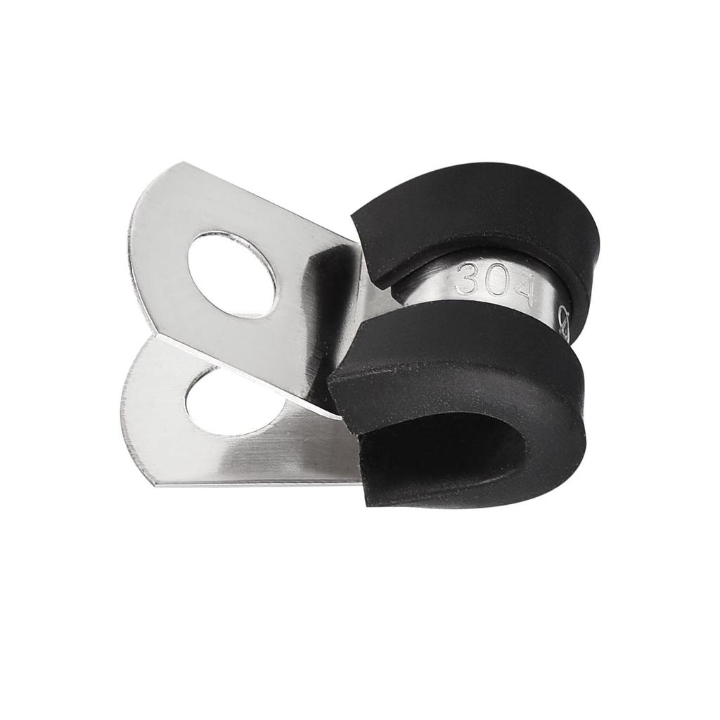 Edinstry 30pcs Rigid Pipe Straps 6mm Diameter Tension Tube Clip Clamp Bracket Tube Hanger