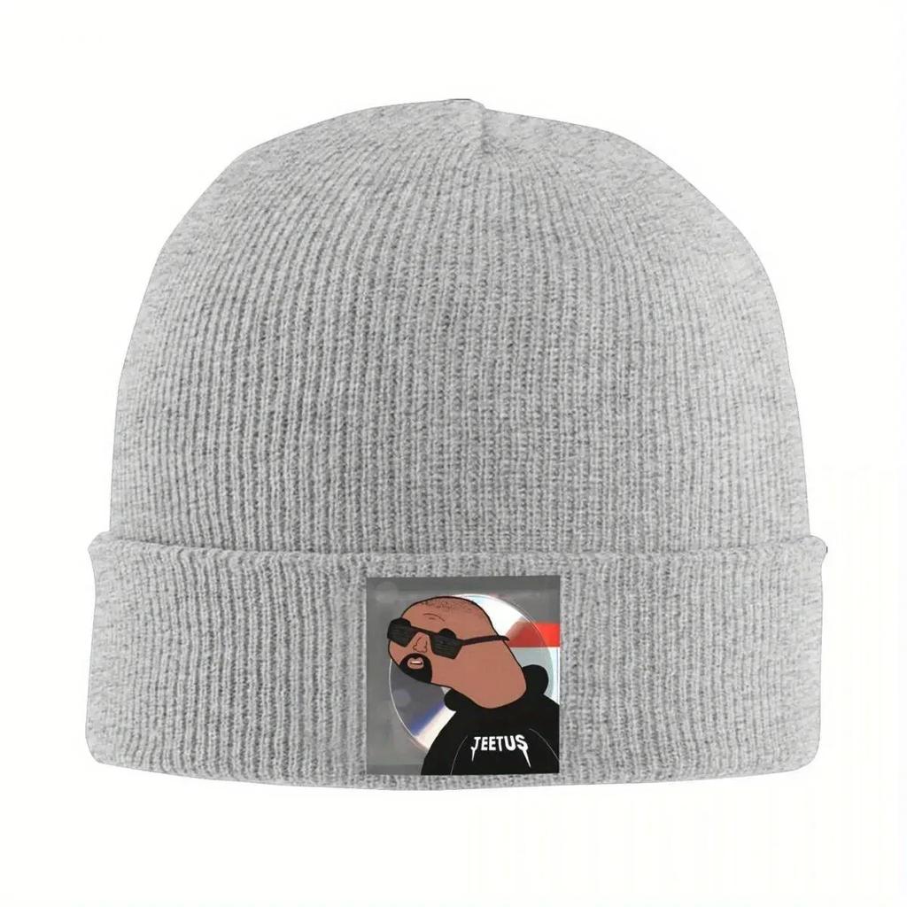 Kanye West Jeetus Knitted Hat Beanies Autumn Winter Hat Warm Hip Hop Meme Hip Hop Rap Style Cap for Unisex Women