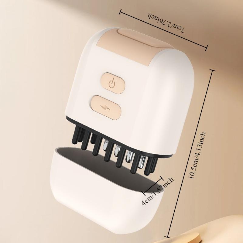 EMS Microcurrent Scalp Applicator Liquid Comb Massage Comb Essential Oil Liquid Guiding Scalp Massager Red Light Therapy