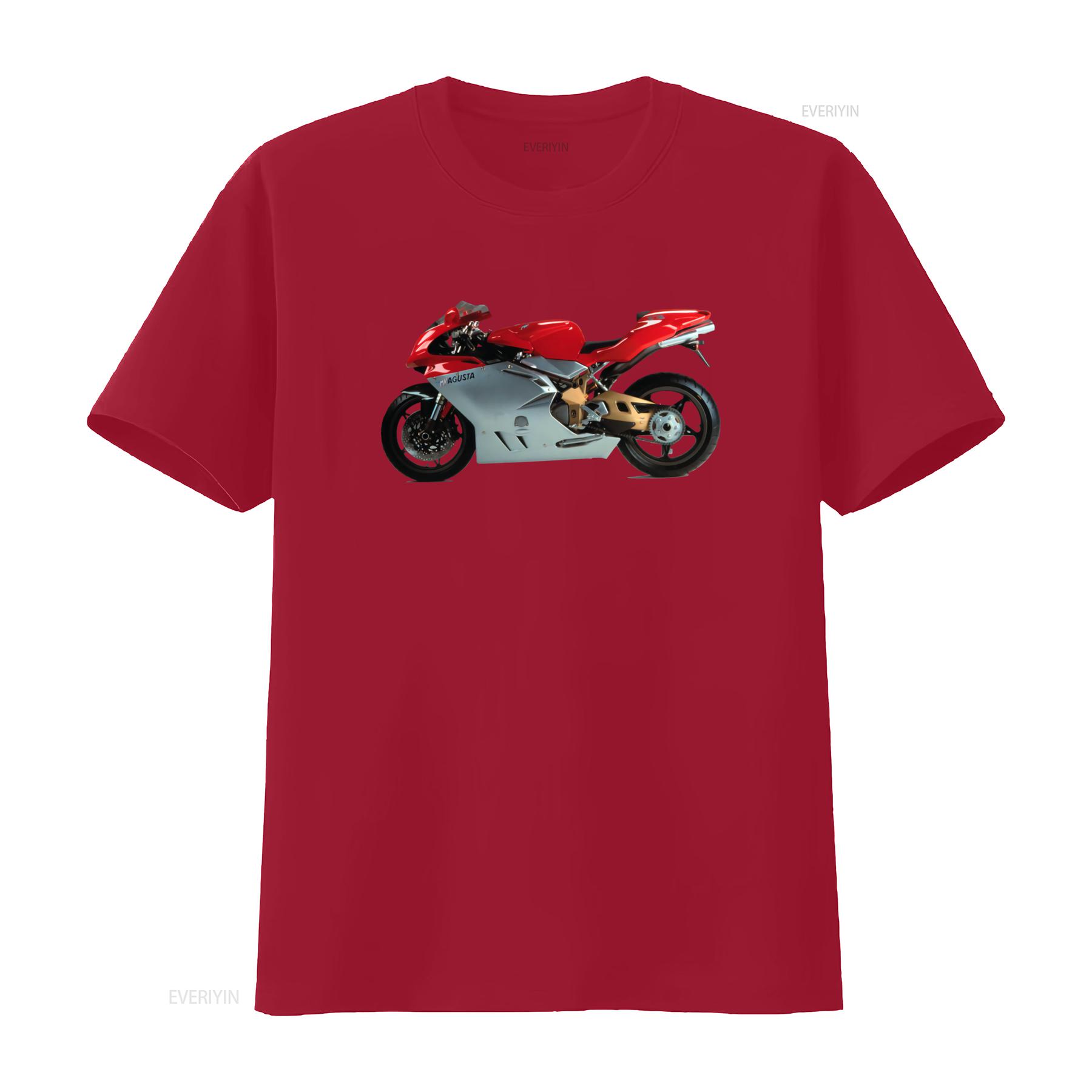Motorcycle Mv Agusta F4 1999 Biker T shirt for LITW vintage Washed Stylish streetwear Stretched Slightly Unisex S