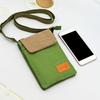 Mini Fabric Crossbody Bag  Color Contrast Cell Phone pouch  Vintage Shoulder Purse For Women Small Crossbody Bag