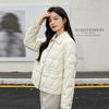 Down jacket women's new short winter light duck down small Pinghu large size