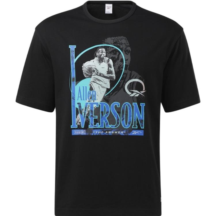 Унисекс Футболки Reebok Черные С Круглым Вырезом Тонкие Прямого Кроя HR3178 L