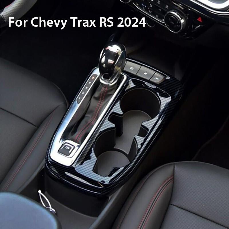 For Chevy Trax RS 2024 Carbon ABS Car Gear Shifter Panel Console Protector Cover