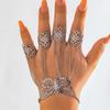 Damen Mode Design Schmetterling Gotisch Personalisiert Fingerarmband Schmuck Zubehör, geeignet für Partys und Urlaubsgeschenke