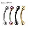 4Pcs Stainless steel piercing accessories - eyebrow piercings, lip piercings, body piercing accessories