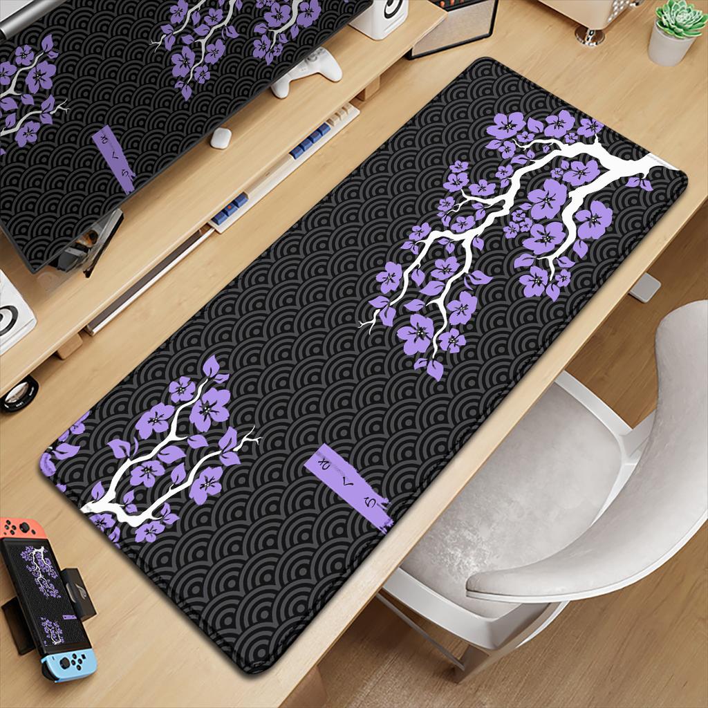 1pc Hd Print Sakura Mouse Pad Xxl Gaming Keyboard Deskmat NonSlip Office Carpet Laptop Kawaii Japanese Cherry Blossom Mousepad