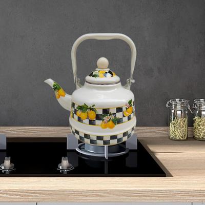 Hervidor de Té Esmaltado Creativo Limón Ollas Jarra de Jugo Cafetera Agua