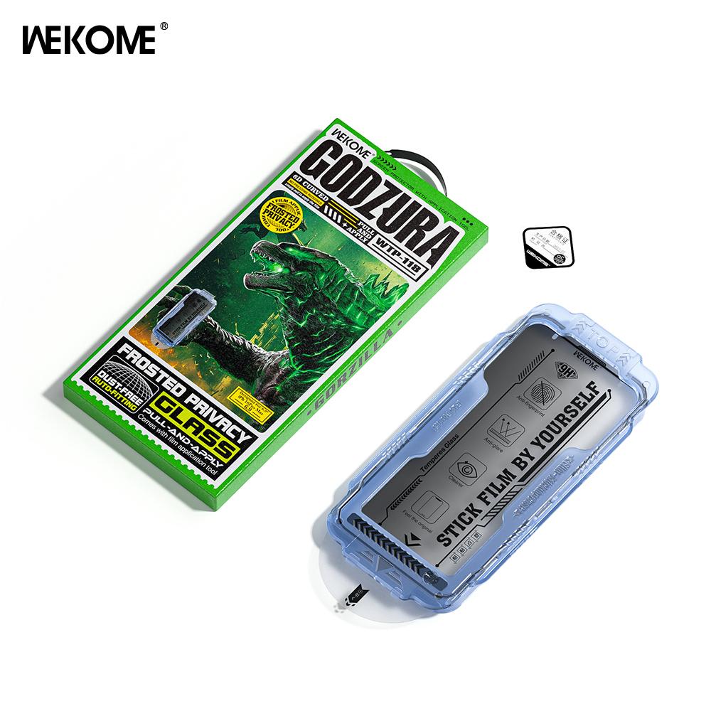 WEKOME is suitable for all series of iPhone 12/13/14/15/16 6D curved ultra-fine edge frosted anti-peep tempered film in seconds