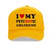 I Love My Psycic Girlfriend Funny Baseball Cap Summer Men Outdoor Sunshade Hat Valentine Day Couple Gift Golf Hats Casquette