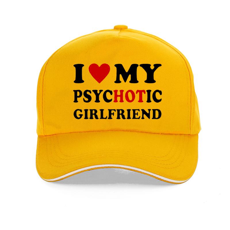 I Love My Psycic Girlfriend Funny Baseball Cap Summer Men Outdoor Sunshade Hat Valentine Day Couple Gift Golf Hats Casquette