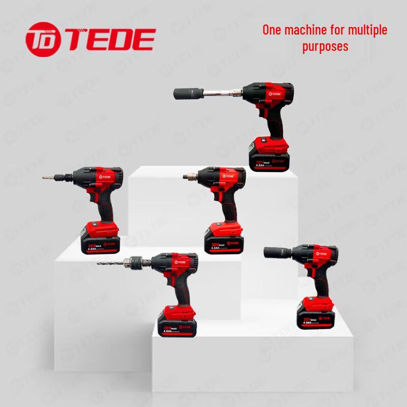 TEDE YD-5589 20V Cordless Brushless Impact Wrench Kit CN plug (adapter included)