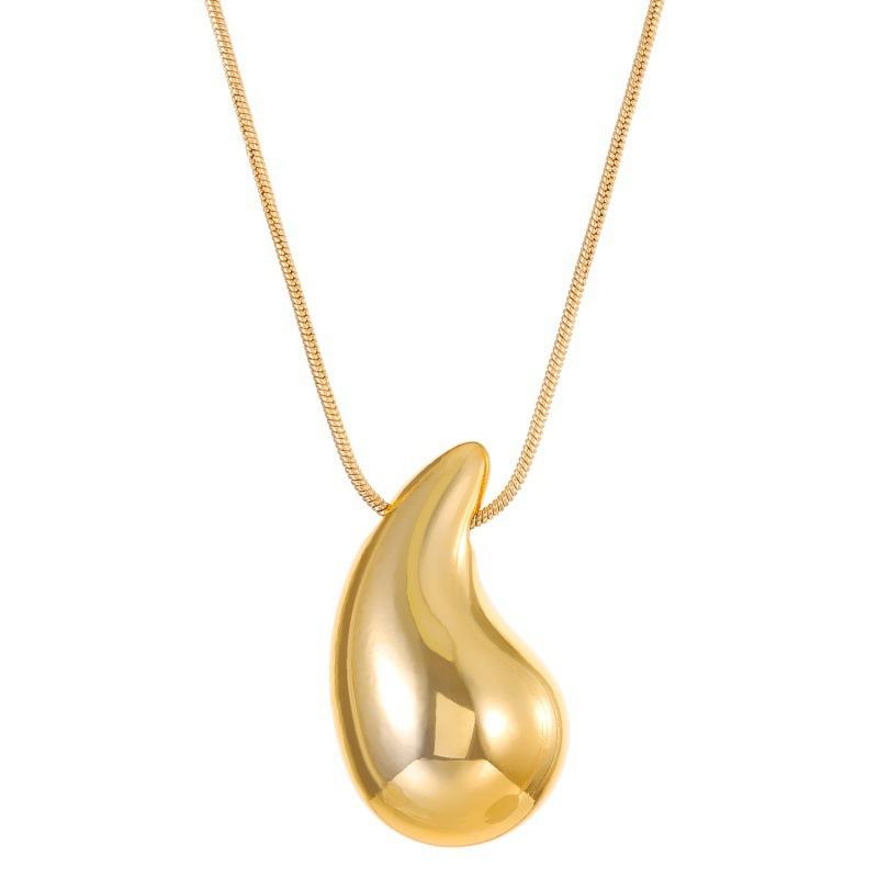 

Accessories Personalized Water Drop Party Punk Necklace Glossy Simple Pepper CCB Niche Necklace