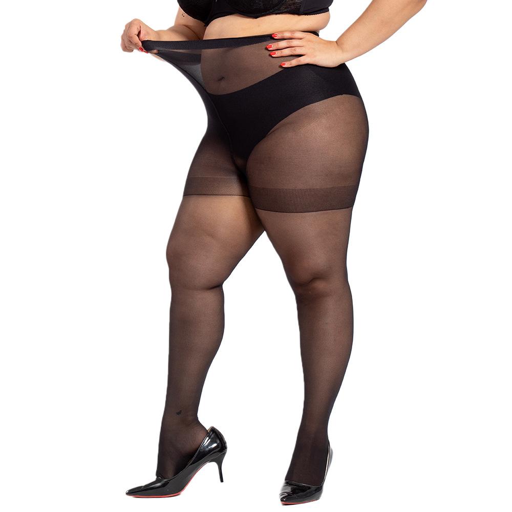 Women'S Plus Size Pantyhose To 150Kg 330Lbs Sheer Tights High Waist Not Fall Down Breathable Spring Summer Large Stockings 3Xl