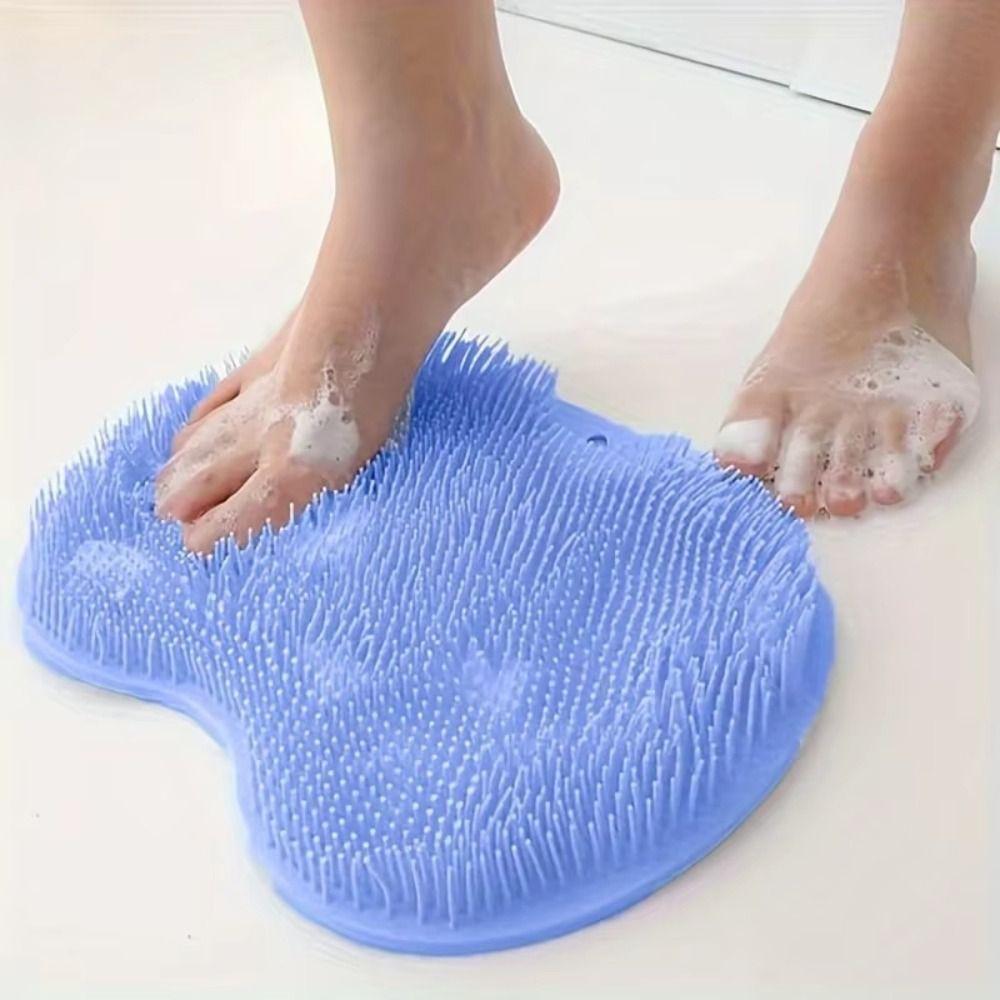 Anti-Slip Exfoliating Foot Brush Reusable Back Scrubber Soft Foot Massage Pad Bath