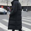 Men Jacket Hooded Solid Color Long Sleeve Coldproof Winter Thicken Cotton Padded