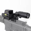 SWAMP DEER OPTICS Magnifier & Dot Sight Set for G33 & EXPS3 Type Holographic Sight, 3x Booster Scope Set, Black