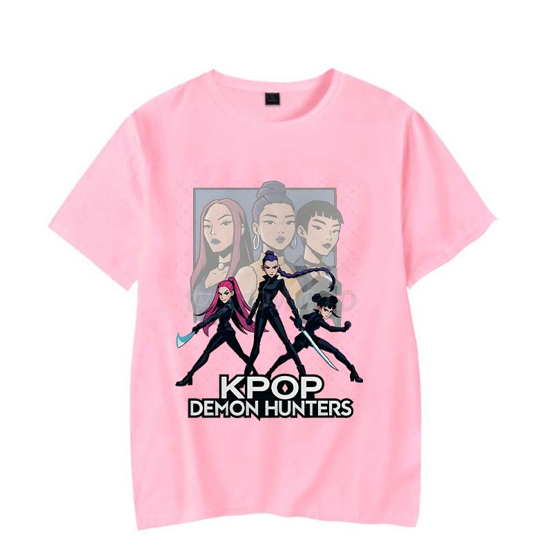 Anime Mode KPop Dämonenjäger Sommer Tops Rumi T-Shirt für Männer Frauen Perfektes Geschenk für Fans Neue koreanische Ulzzang T-Shirts