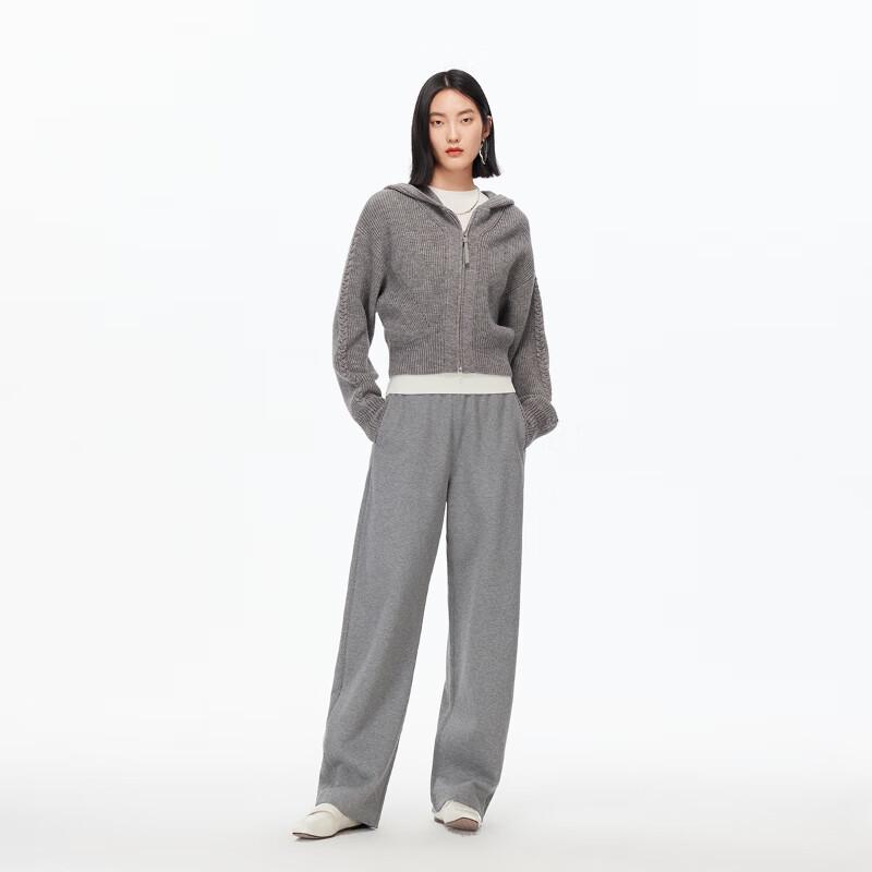 Veromoda Calças de Sarja com Renda e Cintura Elástica Outono 2025