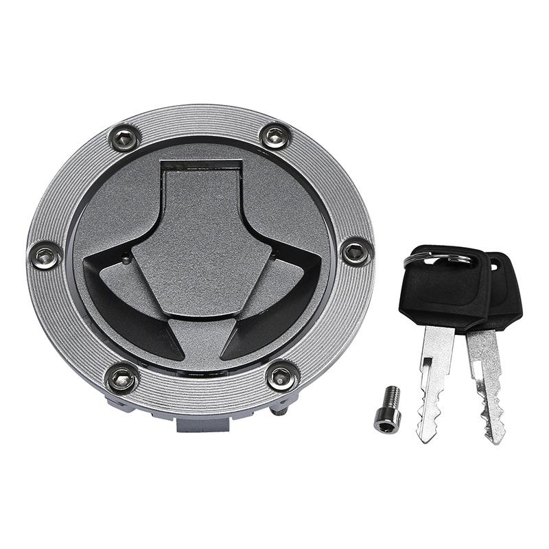 Tapa de la tapa del depósito de combustible de gasolina de la motocicleta con cerradura y llave para Kawasaki Ninja 300 2013-2017 Ninja 250R 2008-2014 ER250 ER300 Z250 Z300