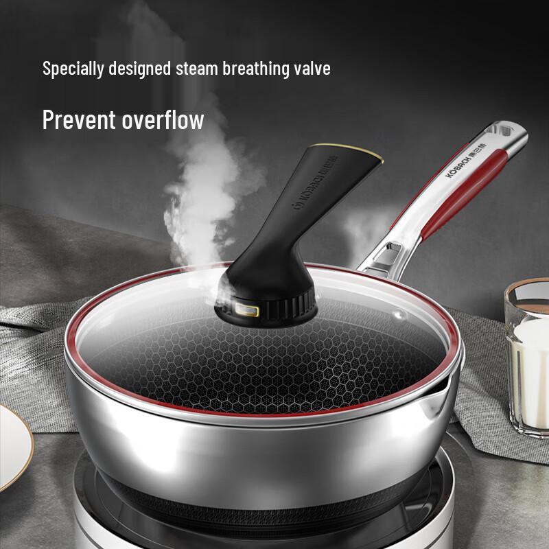 Kangbah 5th Gen 316 Stainless Steel Non-stick Stir-fry Pan