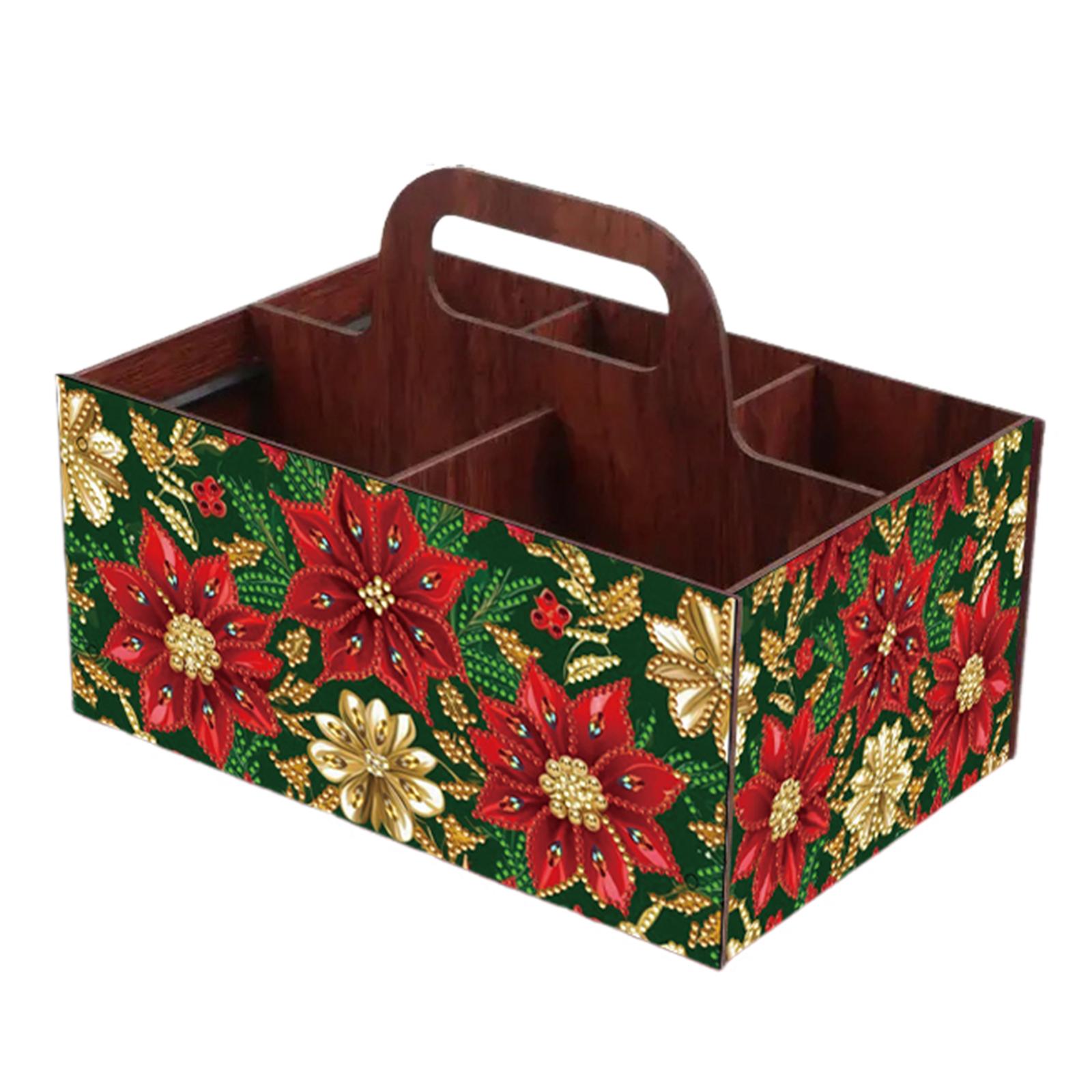 

Дерев яна скринька для зберігання алмазної мозаїки Ручна робота Скринька для прикрас Набори Тримач-кейс для подарунків на день народження дорослим Набір для рукоділля