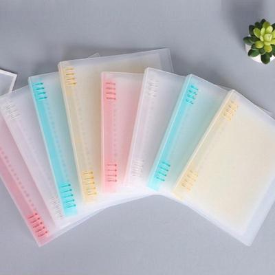 Four-color Light Color Stationery PP Plastic Loose-leaf Notebook Cover Custom B5 Loose-leaf Coil Hand Account Shell